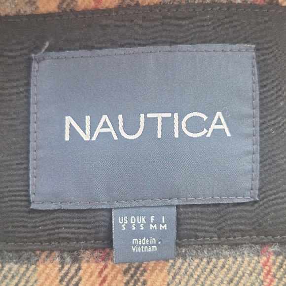 Rain Jacket Winter Raincoat Water Resistant Nautica Plaid Lining Rain Coat Sz S - Picture 10 of 12